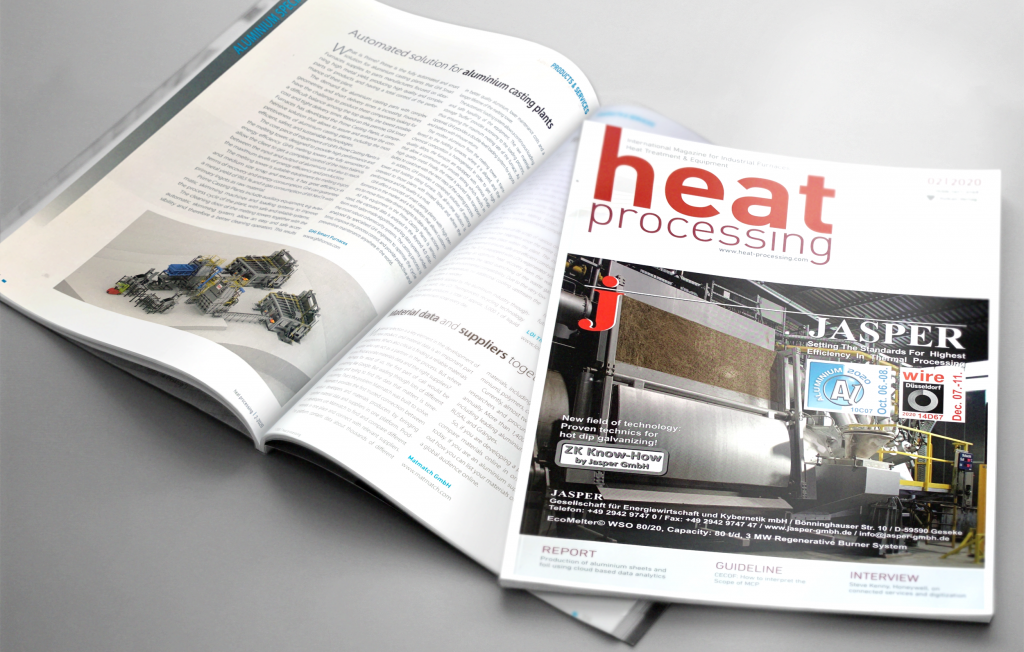Las plantas para fundición de aluminio PRIME, de GHI, en la revista Heat Processing 